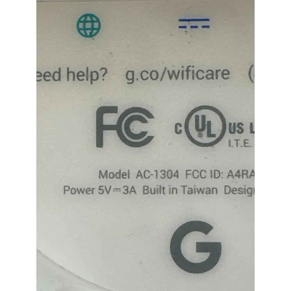 Lot of 3 Google WiFi Dual-Band AC1200 Mesh Router AC-1304 No Power Cord